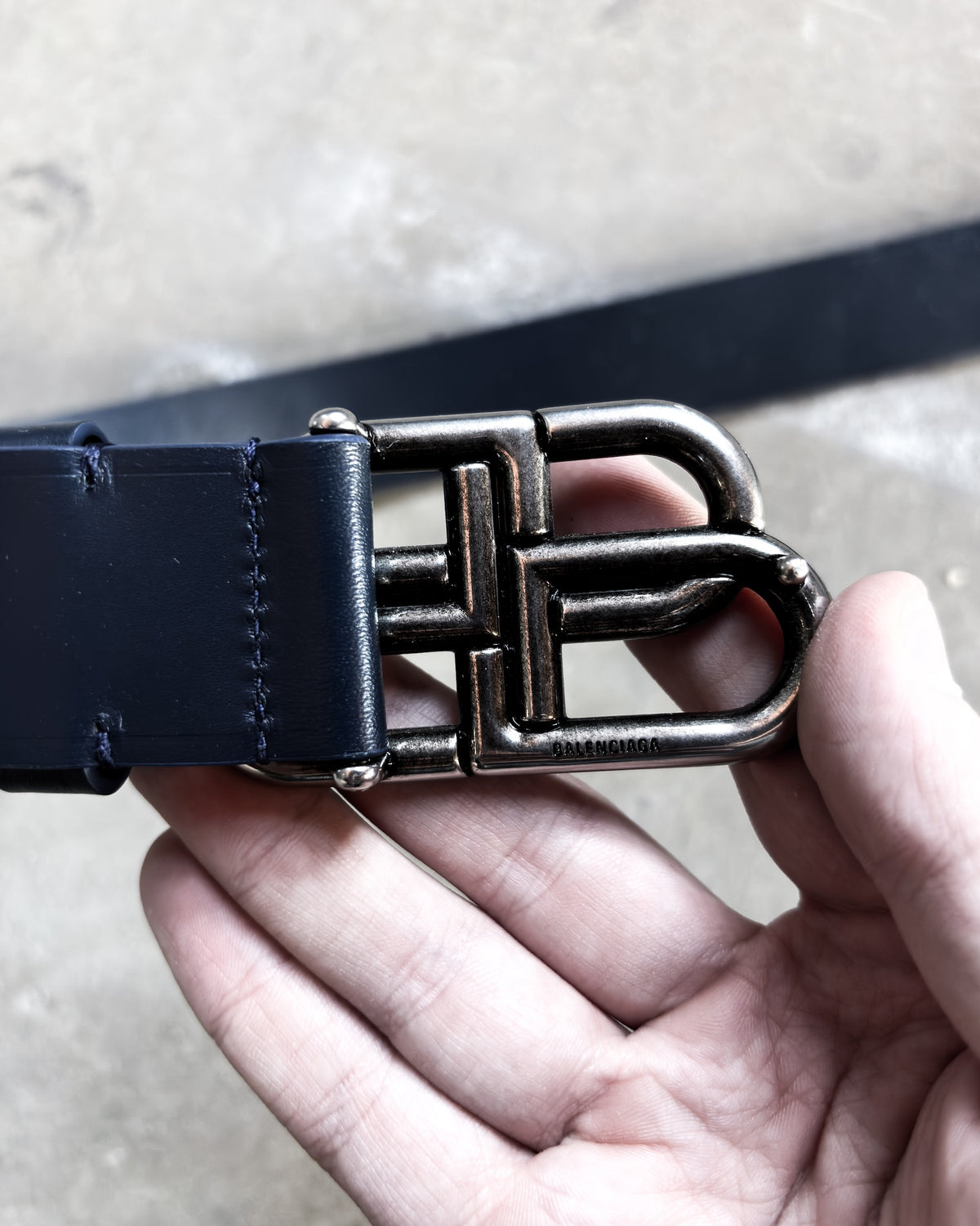 BLUE MONOGRAM BB BELT