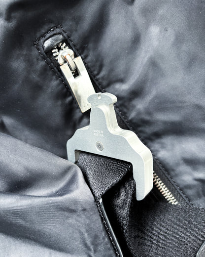 BLACK TANK BUCKLE BACKPACK