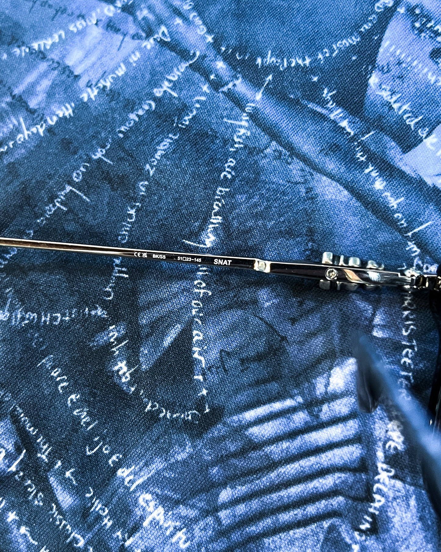 ‘SNAT’ SILVER DAGGER CLEAR GLASSES