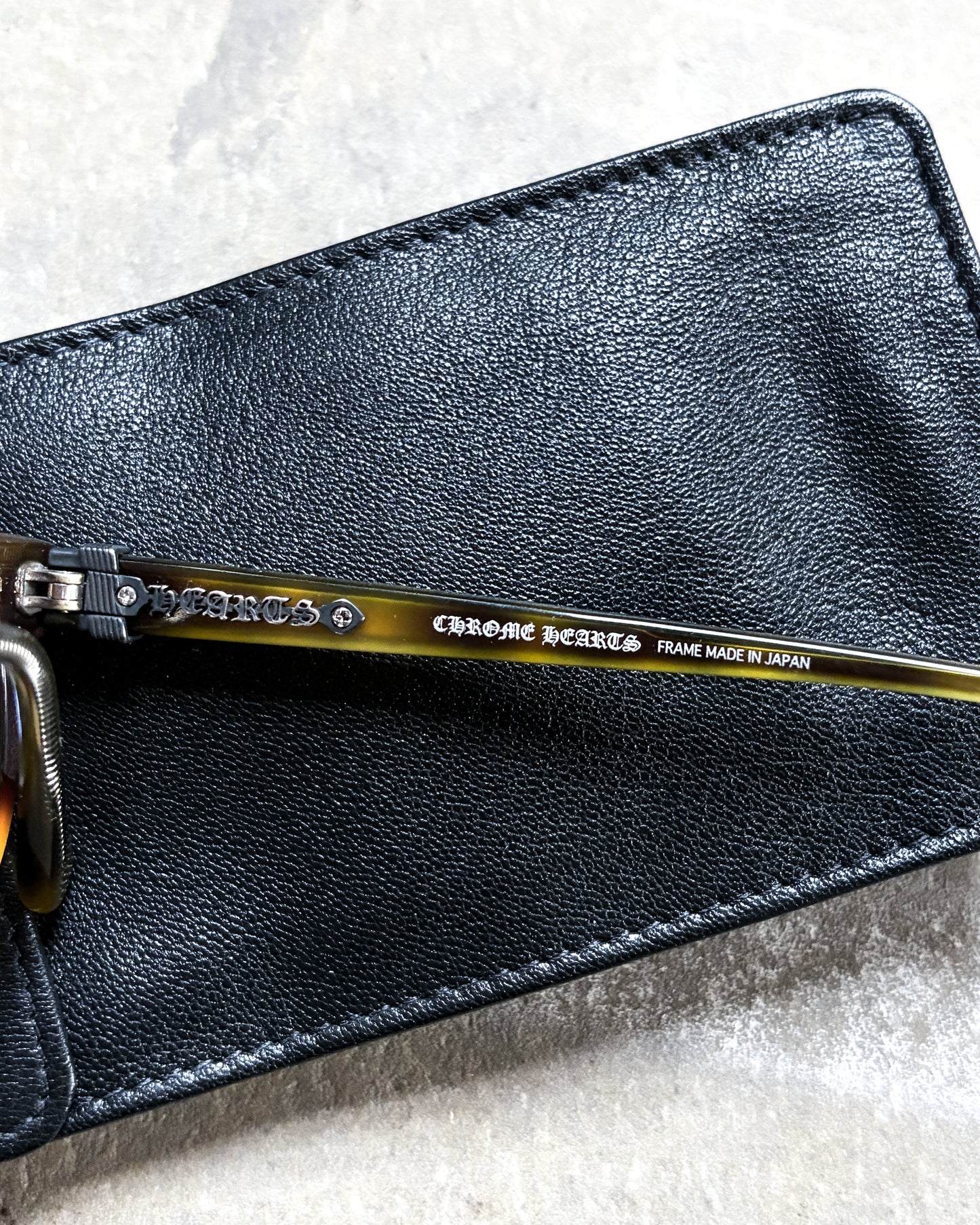 ‘GROM’ TORTOISE CLEAR LENS GLASSES