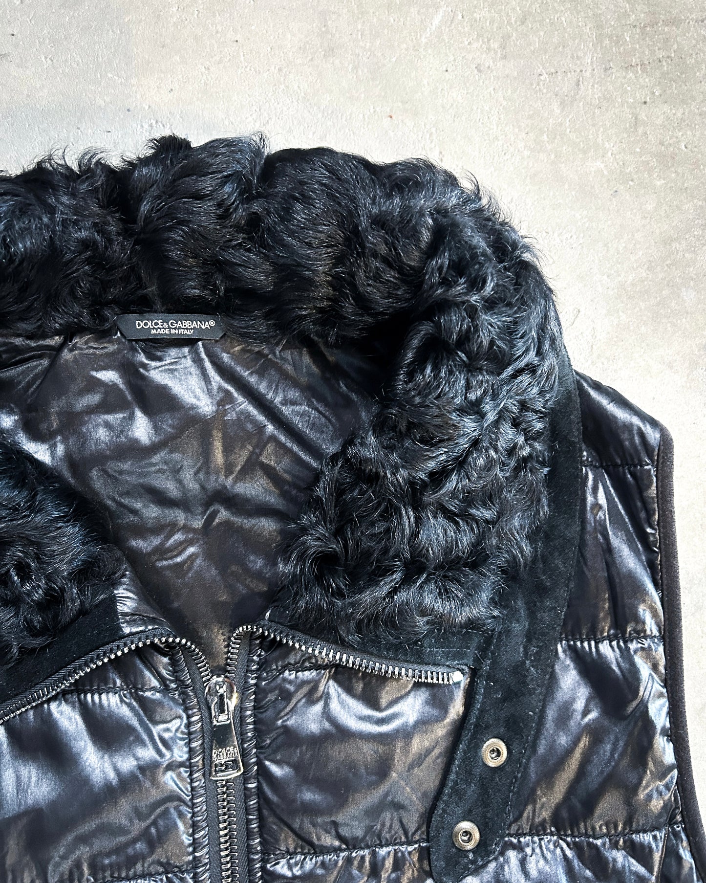 A/W06 SHEARLING COLLAR GILET
