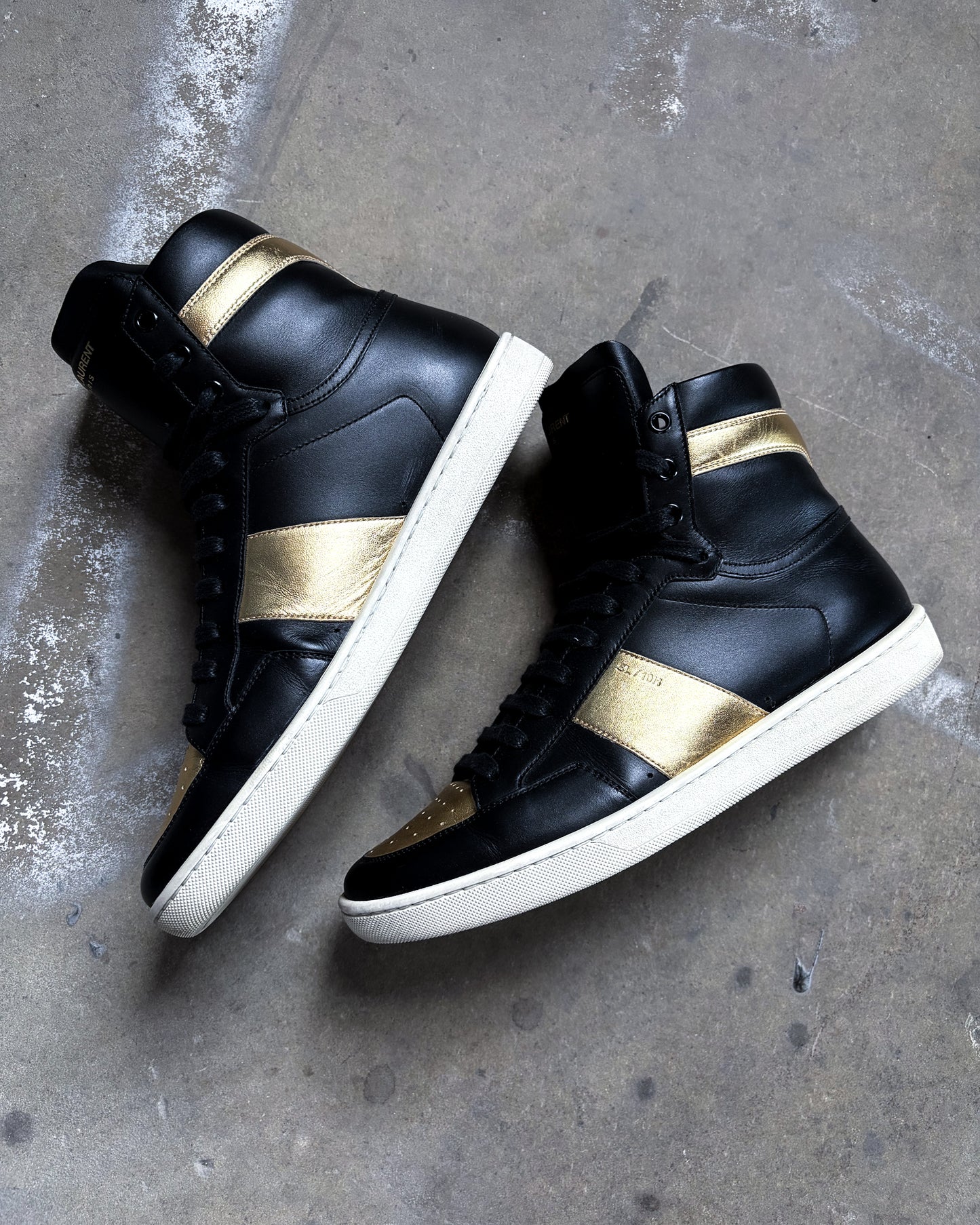 GOLD HIGH TOP SL10H SNEAKERS
