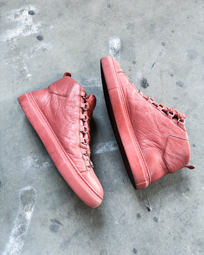 RED LEATHER ARENA HIGH