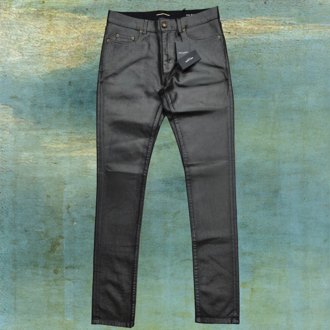 FW20 D24 OIL COATED SKINNY JEANS