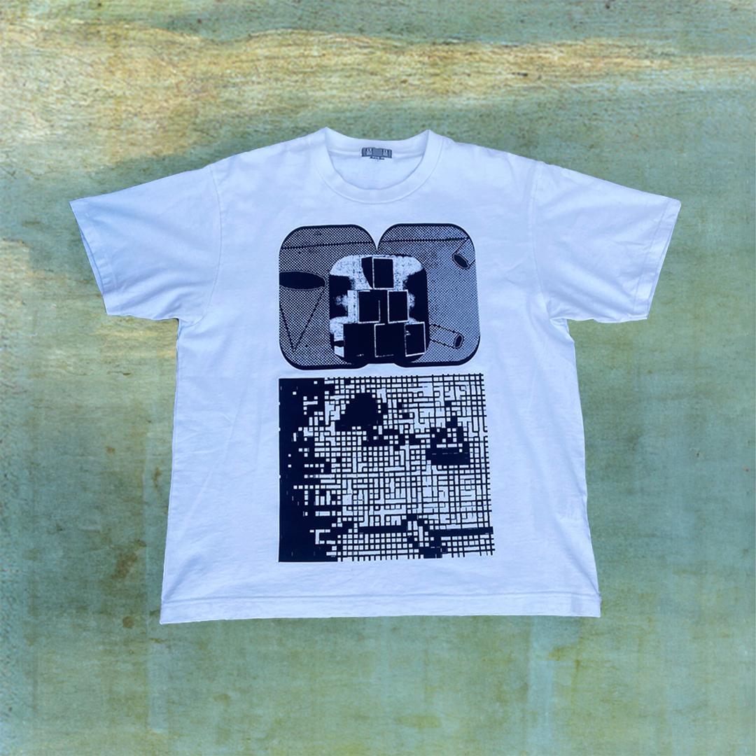 Cav Empt Graphic Block White T CES23T08