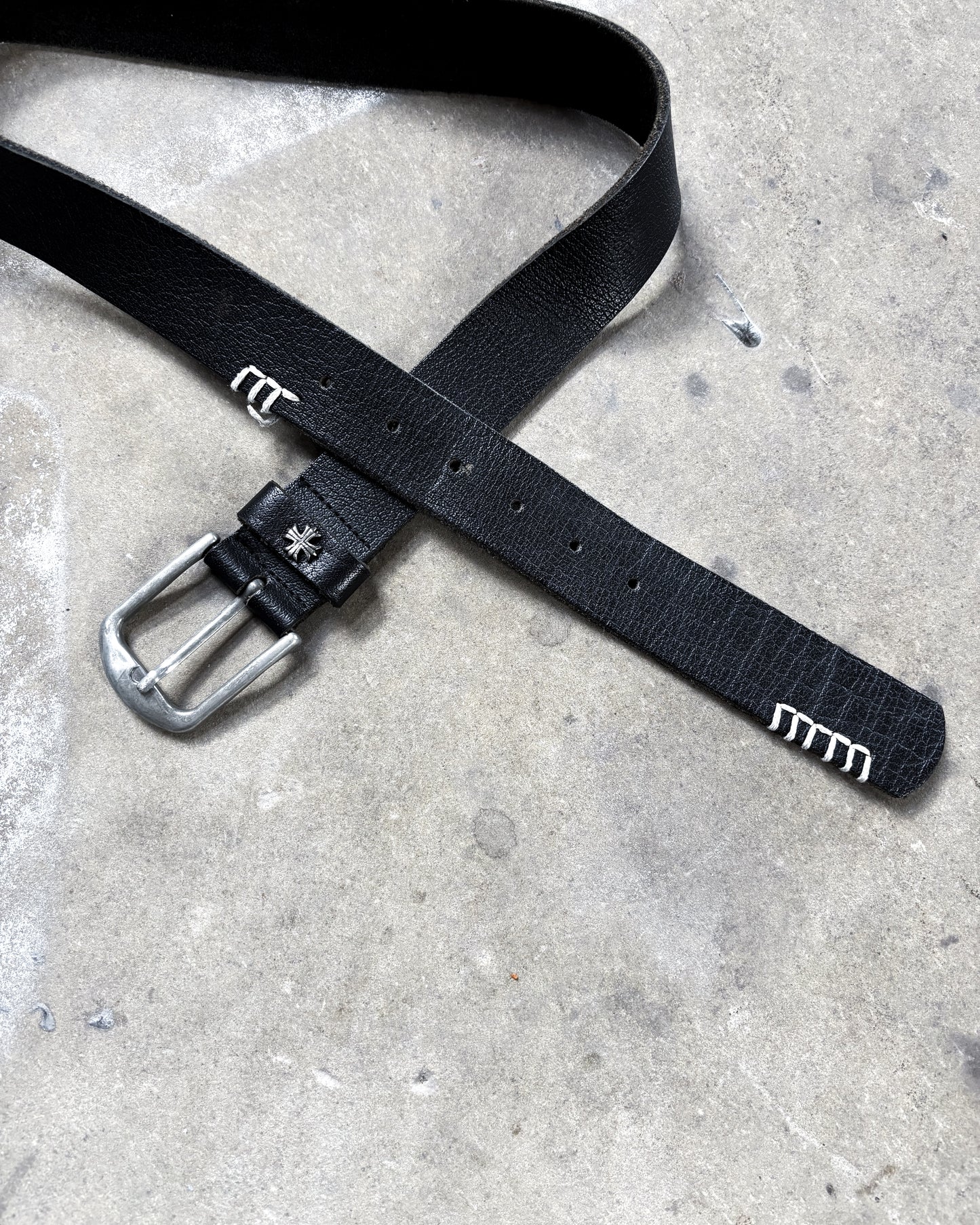 METAL CROSS EMBELLISHED BELT