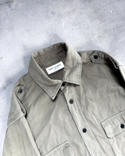 S/S17 YSL MILITARY SHIRT