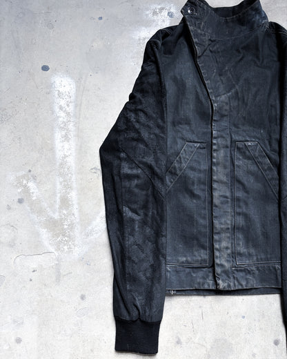 S/S13 “ISLAND” DRK SHDW LEATHER SLEEVE SLAVE JACKET