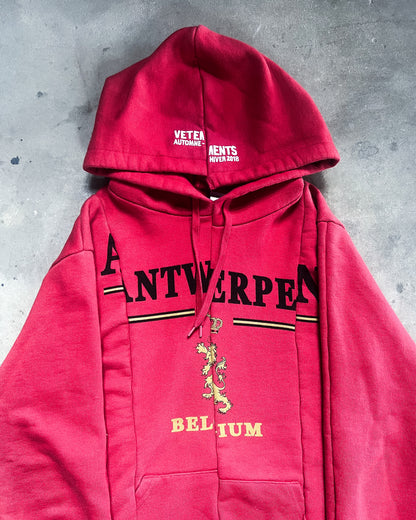 A/W18 RED ANTWERPEN HOODIE