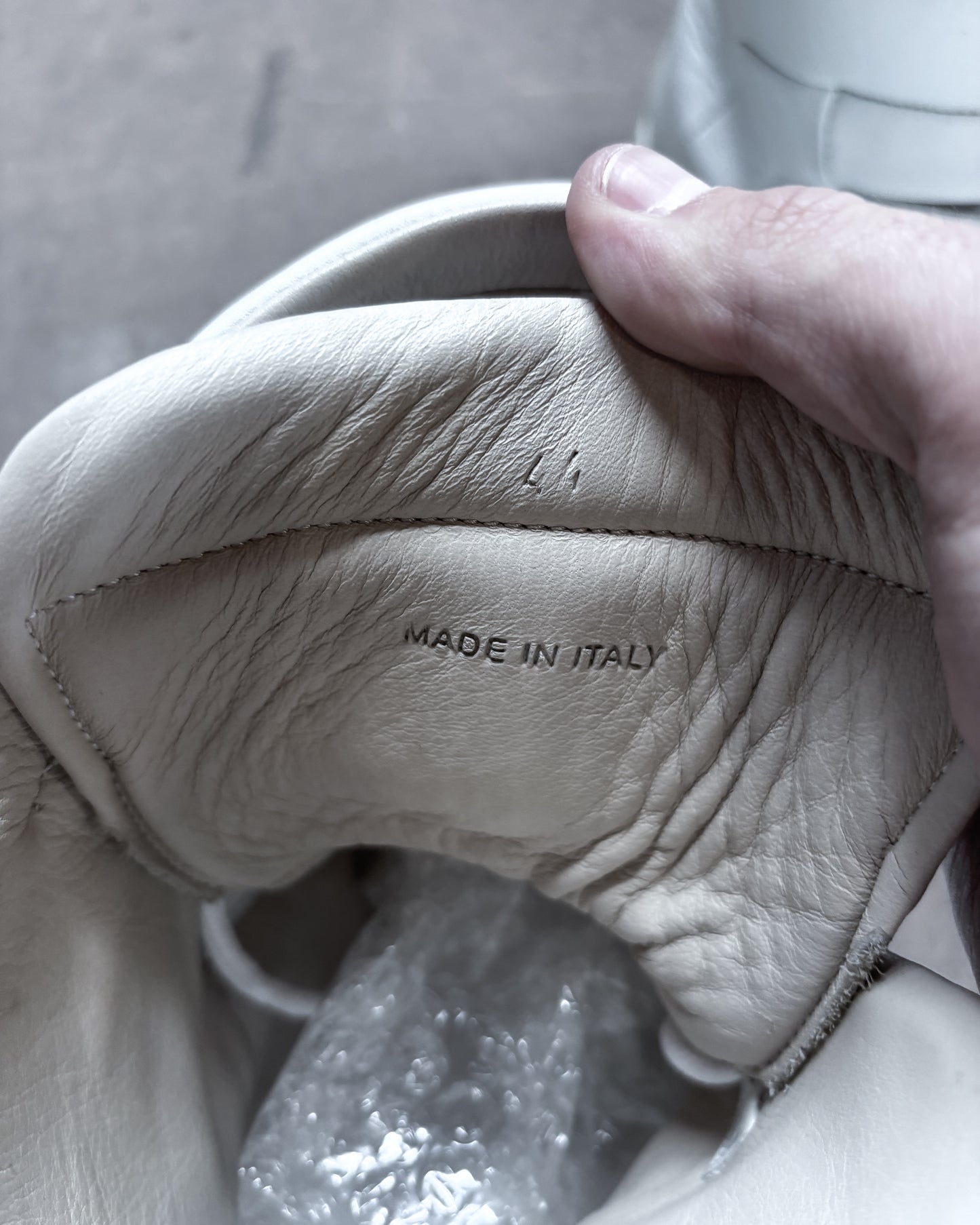 S/S26 WHITE LEATHER FUTURES