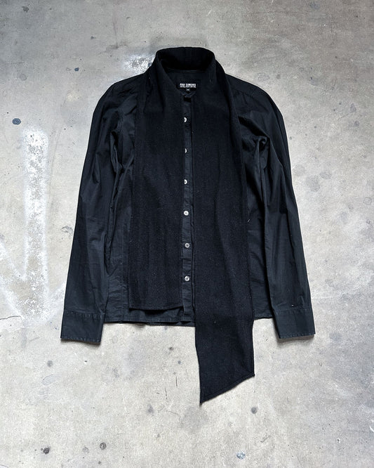 AW08 SCARF COLLAR BUTTON UP