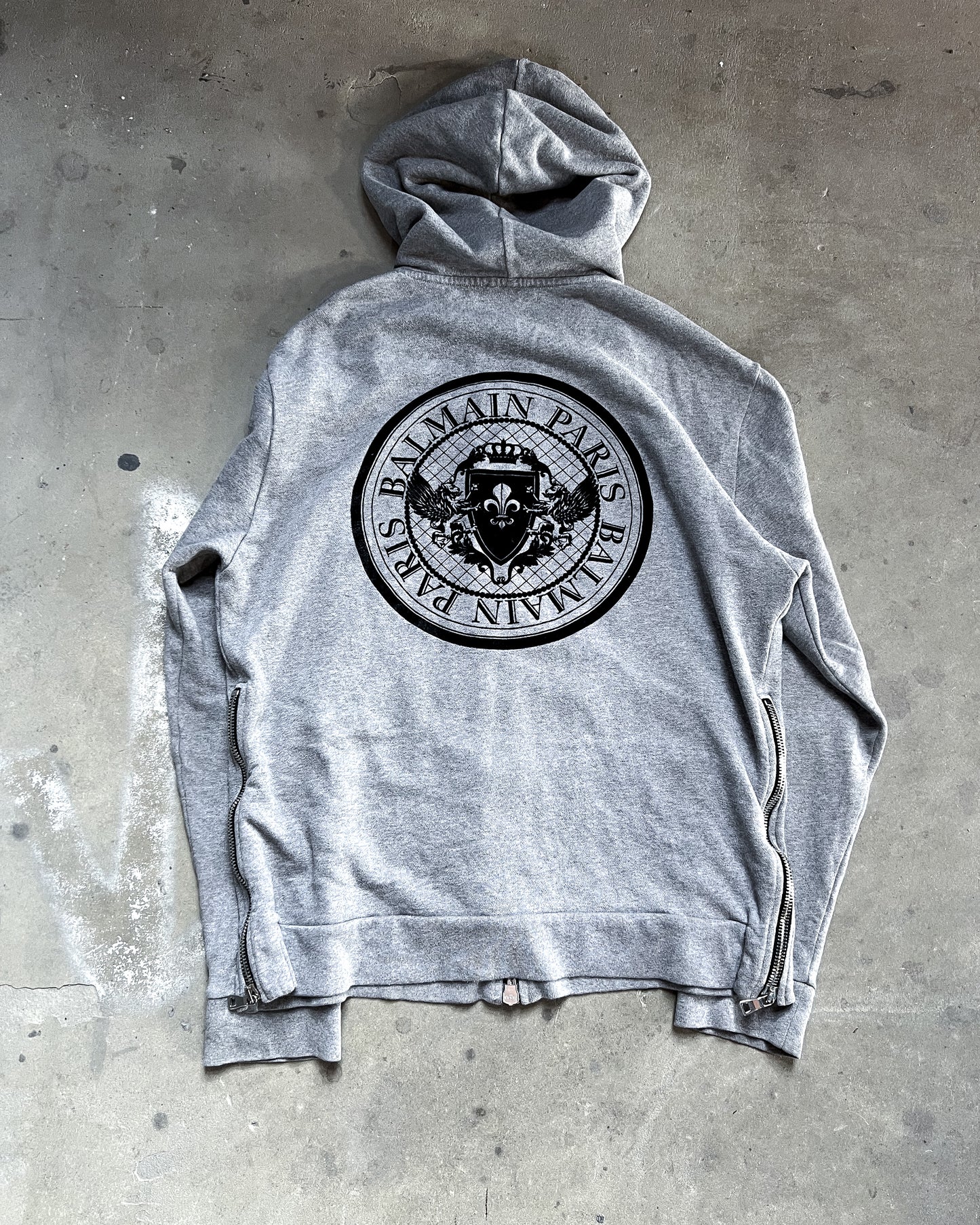 S/S13 GREY COIN ZIP UP