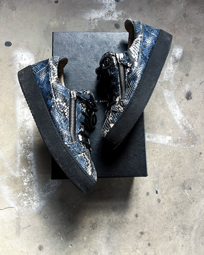 BLUE PYTHON ‘KRISS’ LOW TOPS