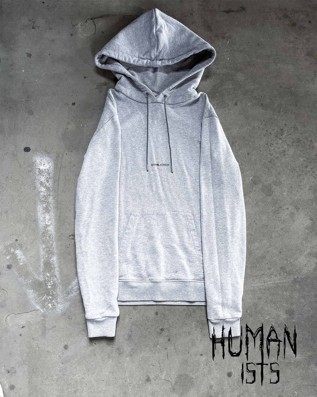 S/S18 GREY RIVE GAUCHE HOODIE