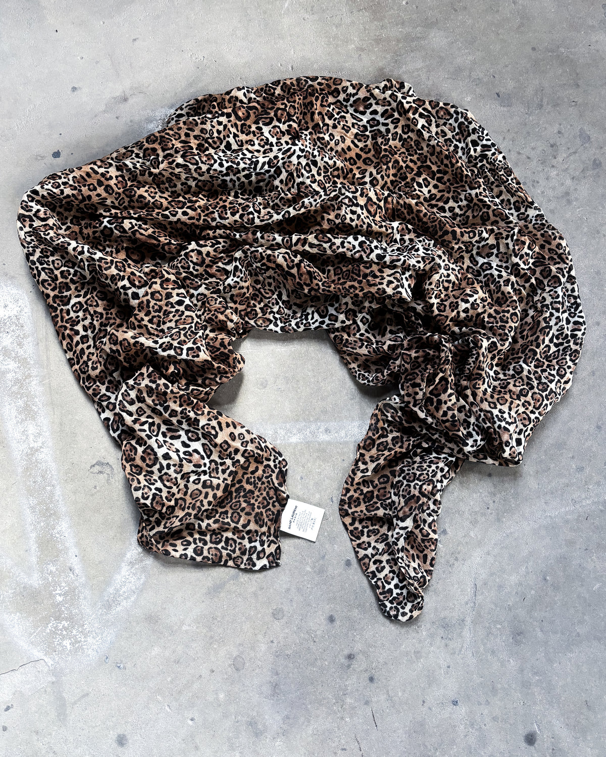 S/S16 LEOPARD WOOL SCARF