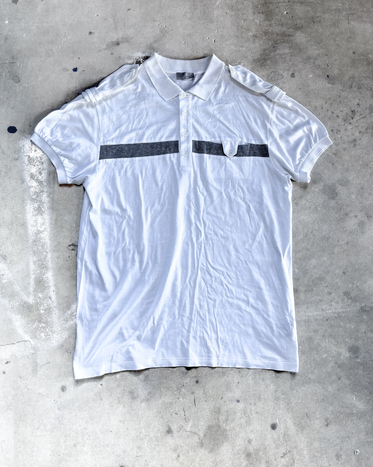F/W09 WHITE MILITARY POLO