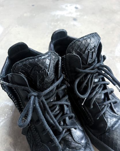 BLACK PYTHON ‘KRISS’ SNEAKERS