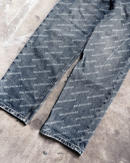 F/W22 MONOGRAM BAGGY DENIM