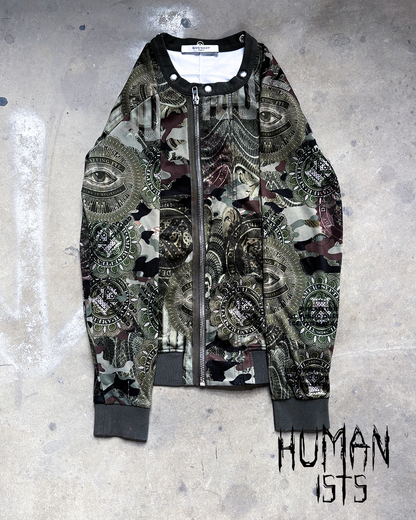 S/S17 DOLLAR CAMO BOMBER JACKET