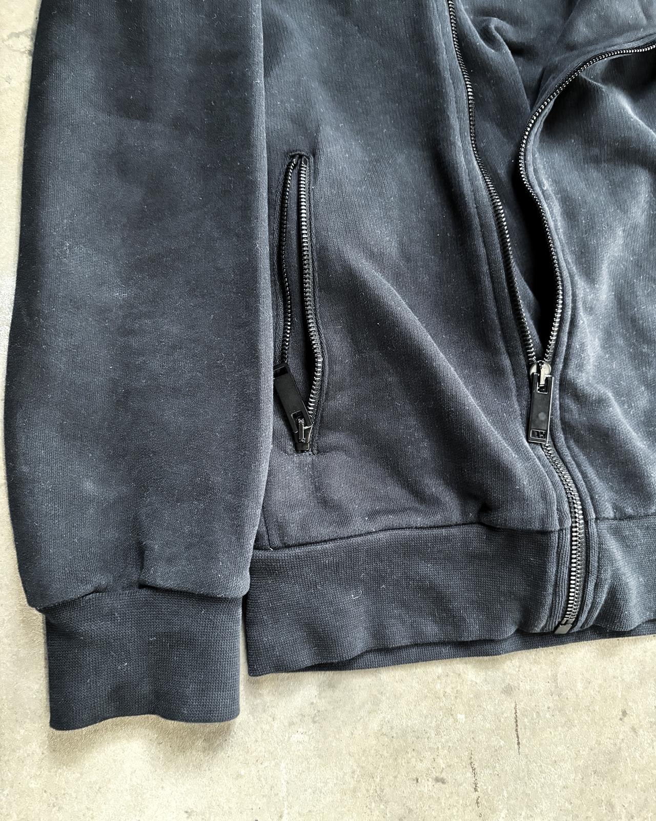 A/W15 SKULL ASYMMETRICAL ZIP UP