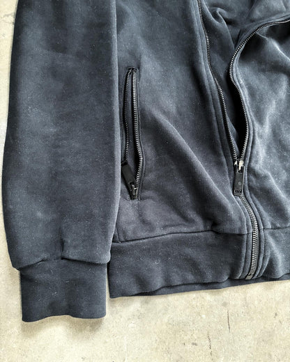 A/W15 SKULL ASYMMETRICAL ZIP UP