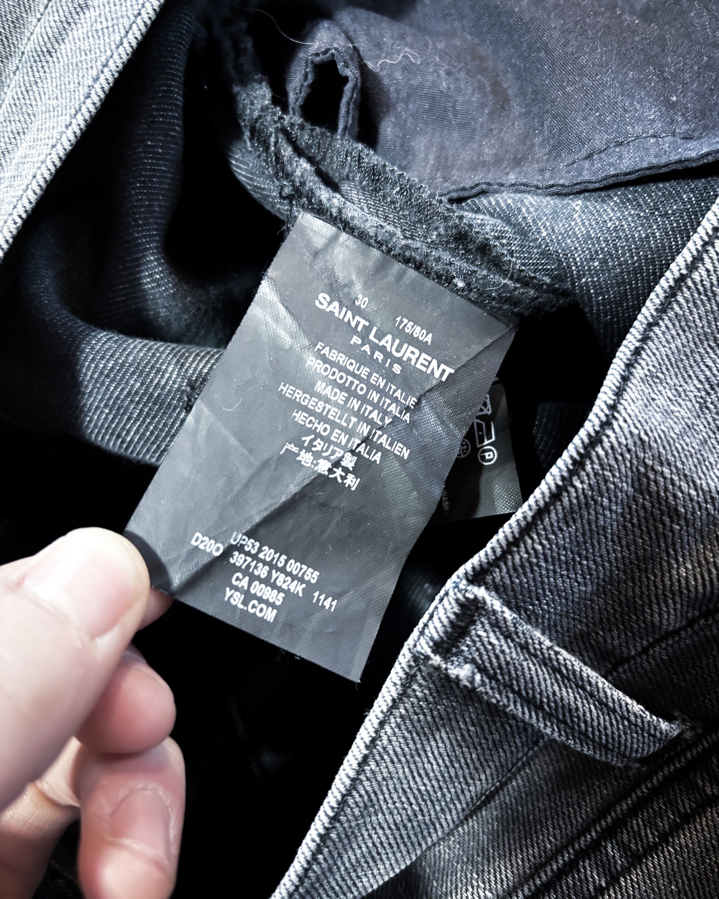 A/W15 GREY D01 DENIM BY HEDI SLIMANE