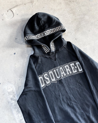 A/W05 STUDDED LOGO HOODIE