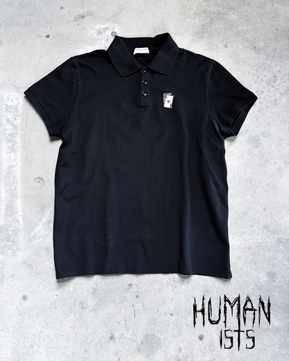 SILVER PLAYING CARD BLACK POLO