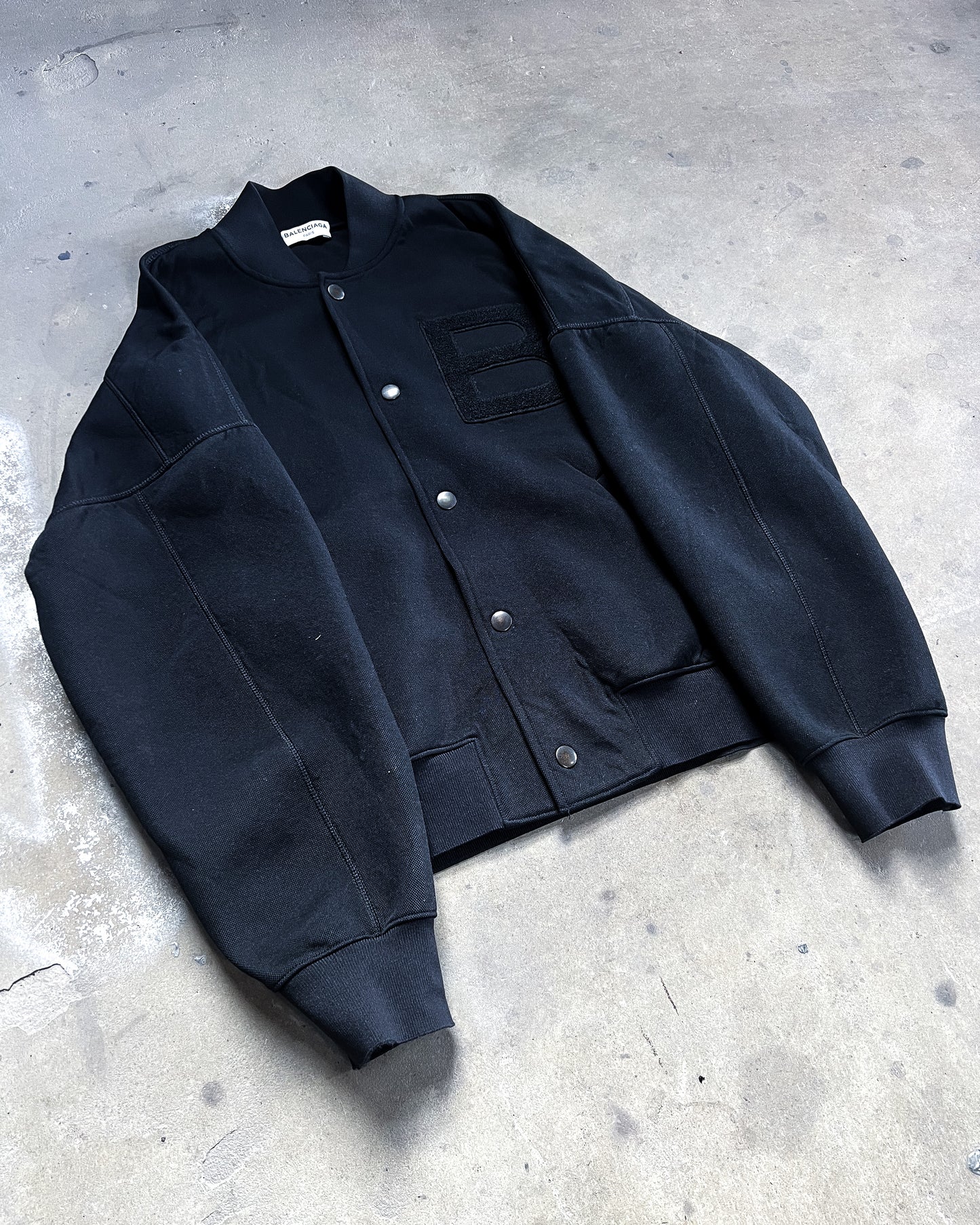 F/W16 ‘B’ PATCH VARSITY JACKET