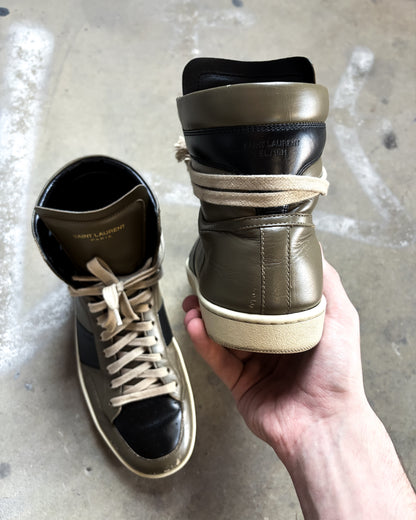 KHAKI HIGH TOP SL10H SNEAKERS