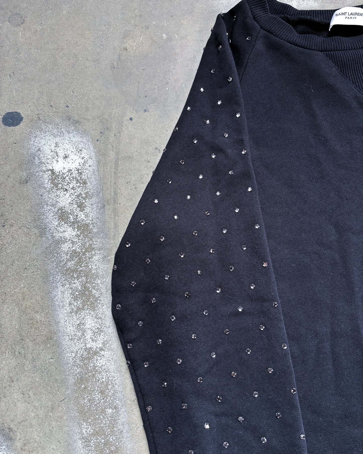 F/W15 RHINESTONE SLEEVE SWEATER