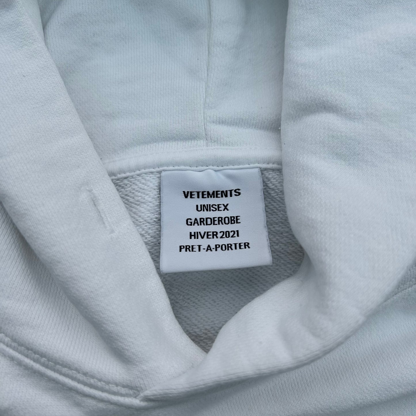 AW21 WHITE BRO BASEBALL HOODIE