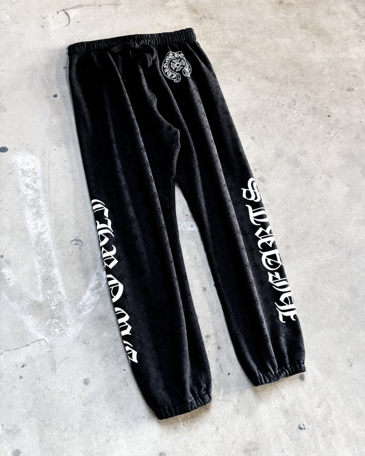 MONOGRAM CROSS SWEATPANTS