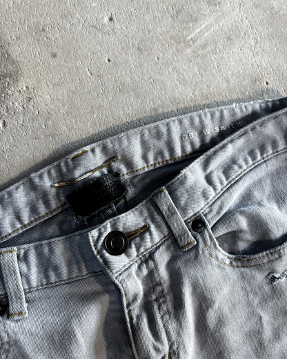 S/S14 GREY DISTRESSED D01 DENIM