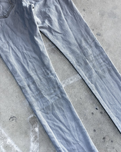 S/S14 GREY DISTRESSED D01 DENIM