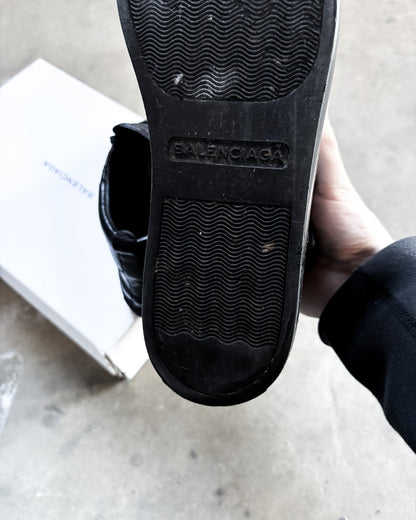 BLACK CALFSKIN ARENA HIGH TOPS