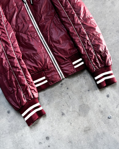 METAL HOOD BADGE PUFFER JACKET