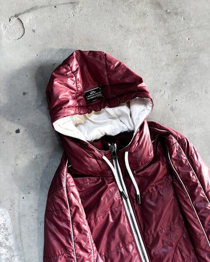 METAL HOOD BADGE PUFFER JACKET