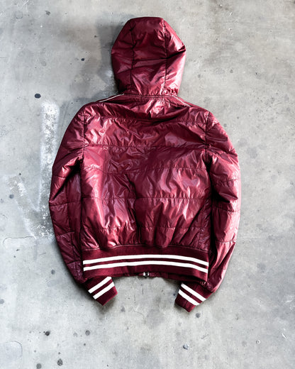 METAL HOOD BADGE PUFFER JACKET