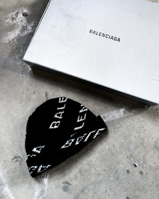 ALL OVER LOGO WOOL BEANIE