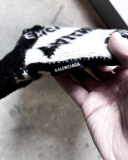 ALL OVER LOGO WOOL BEANIE