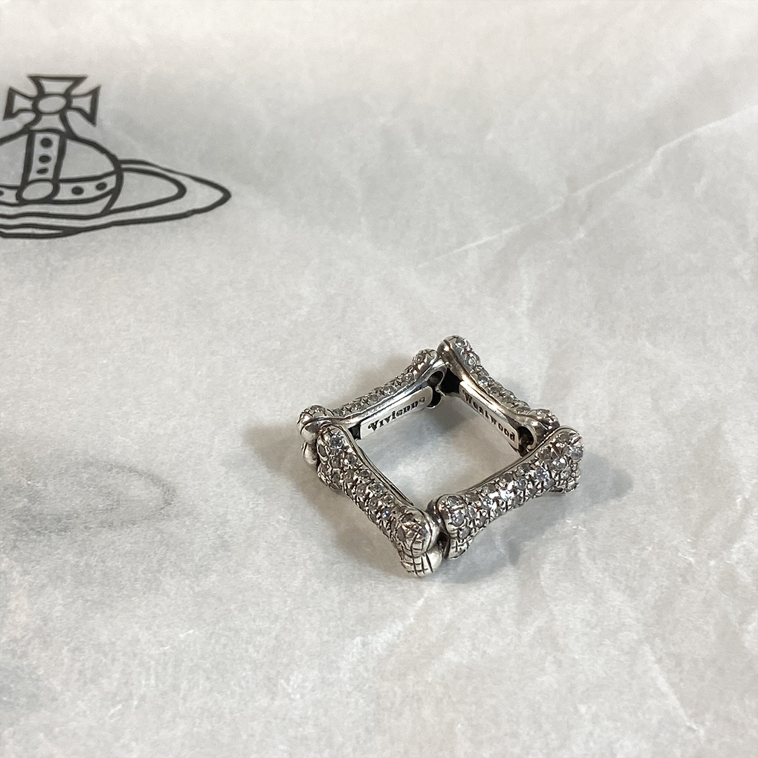 VIVIENNE WESTWOOD DIAMOND BONE RING