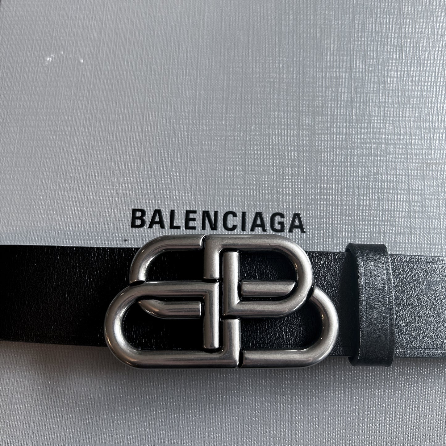 BALENCIAGA LARGE BB MONOGRAM BELT