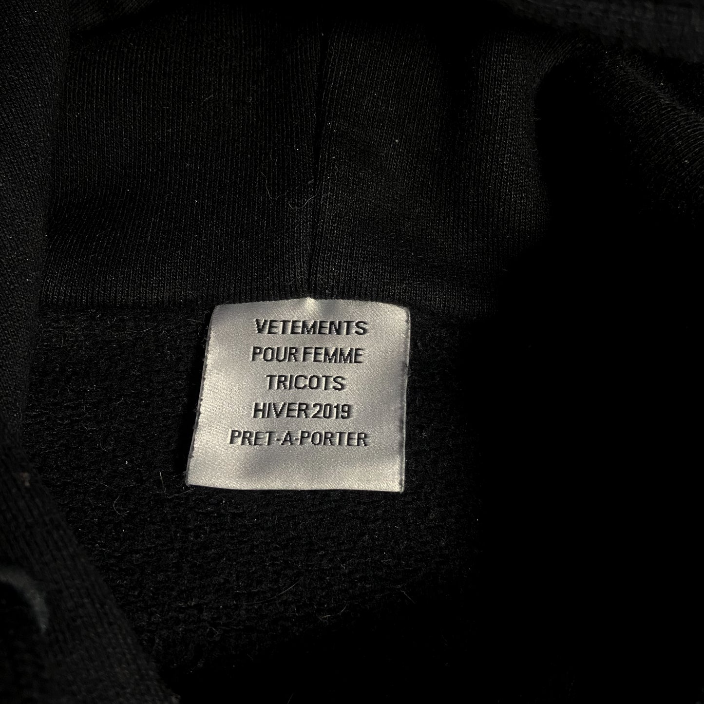 VETEMENTS SUNDAY HOODIE