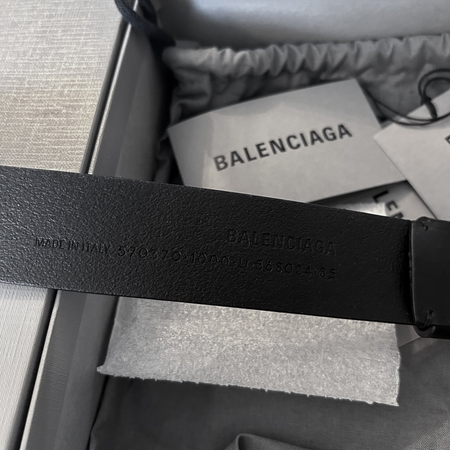 BALENCIAGA LARGE BB MONOGRAM BELT