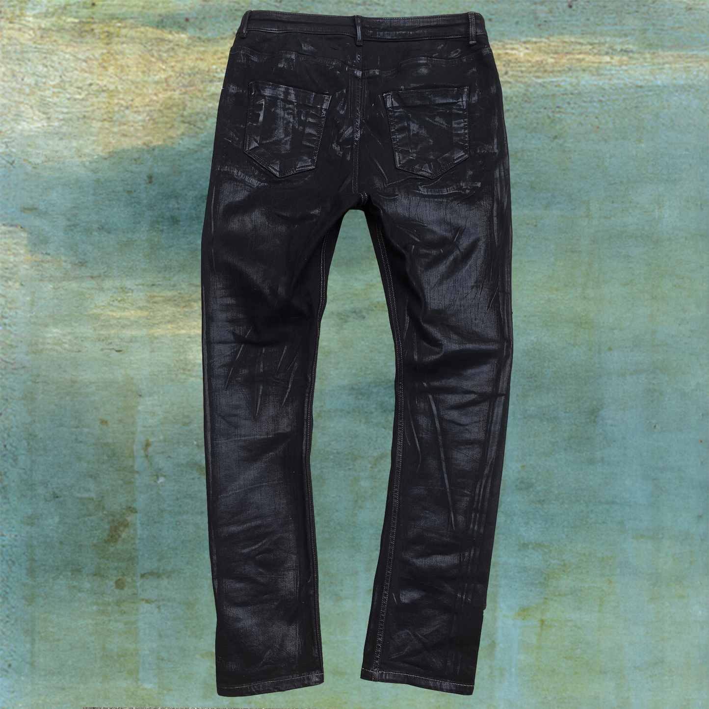 RICK OWENS LIDO WAXED DETROIT DENIM