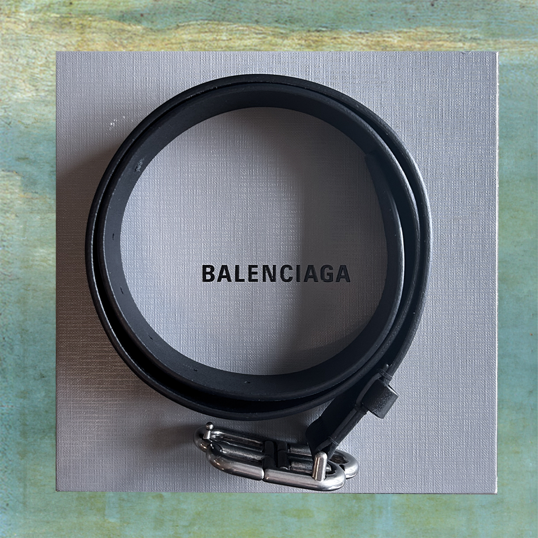 BALENCIAGA LARGE BB MONOGRAM BELT