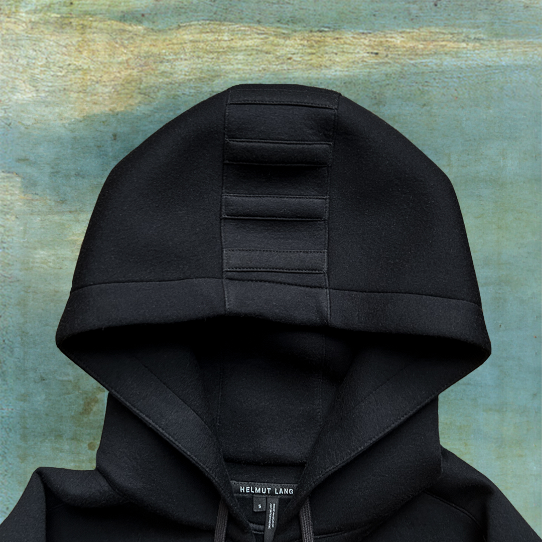 HELMUT LANG BLACKED OUT HOODIE