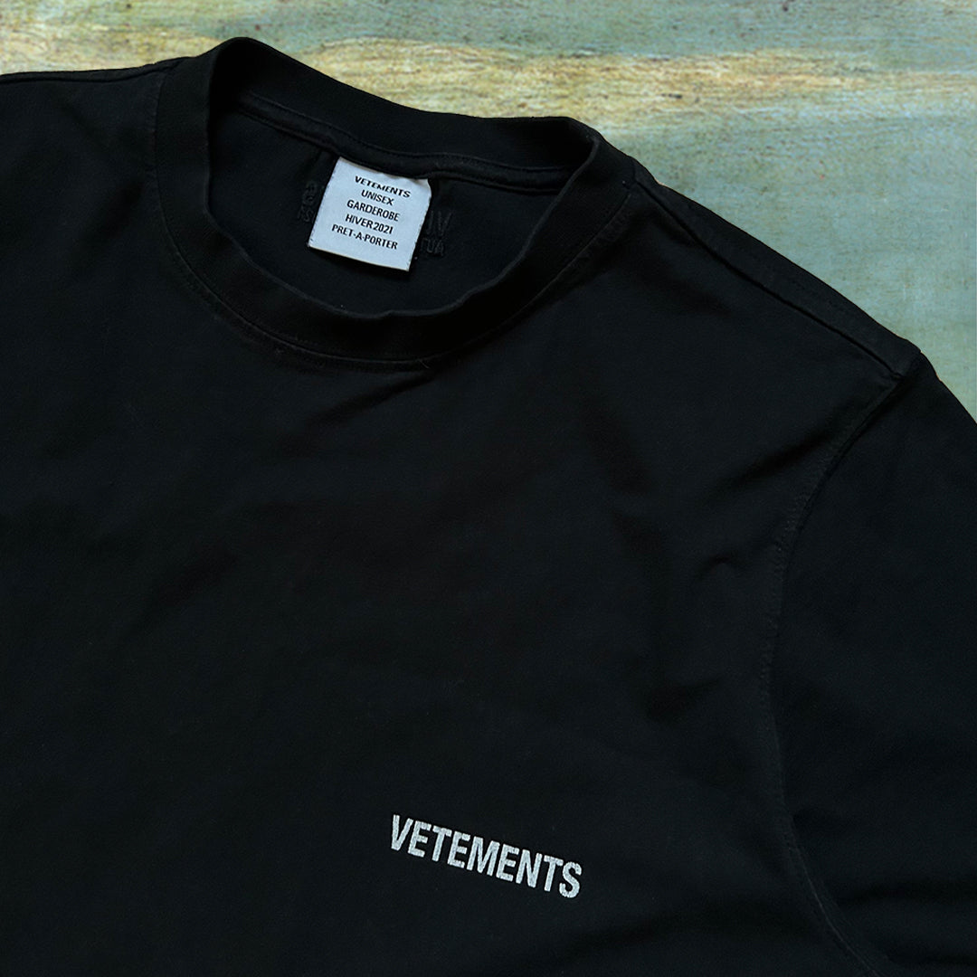 VETEMENTS DOUBLE LOGO T-SHIRT