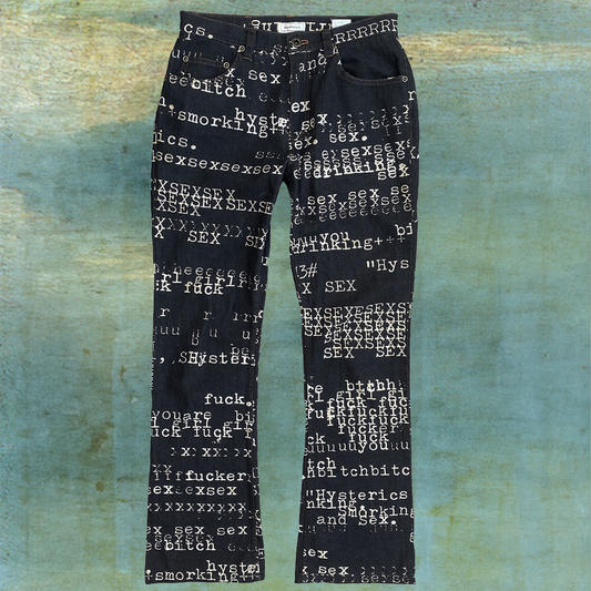 HYSTERIC GLAMOUR BLACK TYPEWRITERS